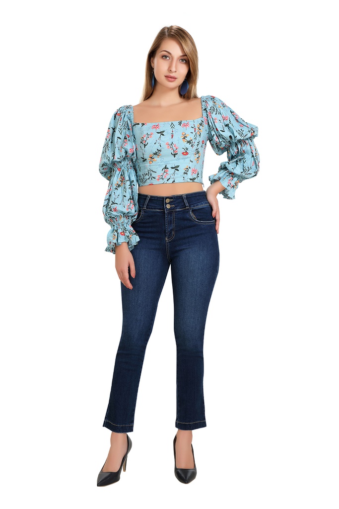 Blue spring top